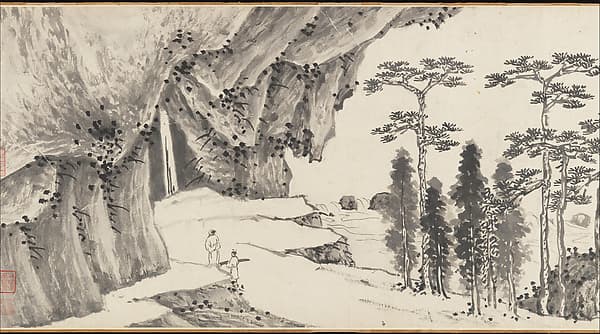 明 沈周 , 文徵明 合璧山水圖 卷|Joint Landscape