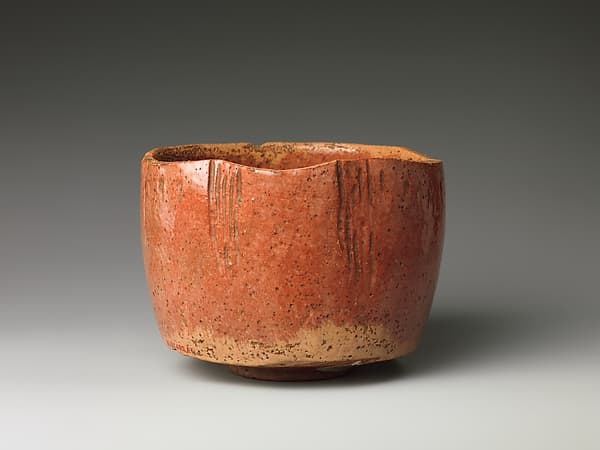 本阿弥光悦様式 赤楽茶碗|Red Raku Tea Bowl (copy of the Kaga Kōetsu Tea Bowl)
