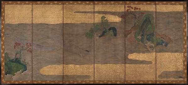 波に舟図屏風|Boats upon Waves