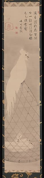 白鶏図|Rooster, Hen, and Chicks