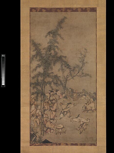 雪村周継筆　竹林七聖図|Seven Sages of the Bamboo Grove