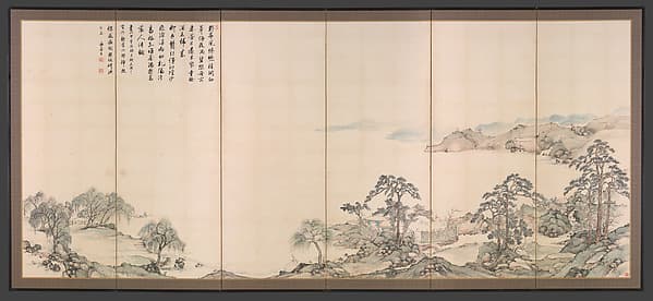 四季琵琶湖図屏風|Lake Biwa in Four Seasons