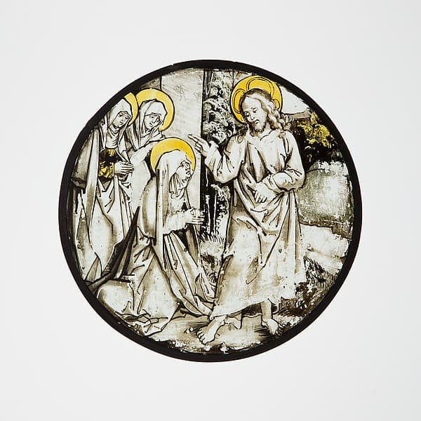 Roundel with Christ Taking Leave of His Mother