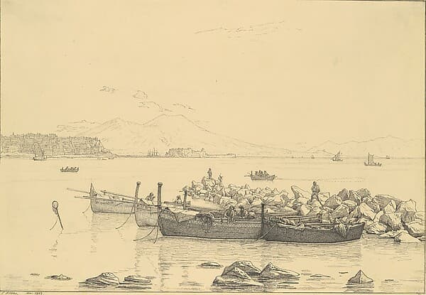 The Bay of Naples with Vesuvius in the Background