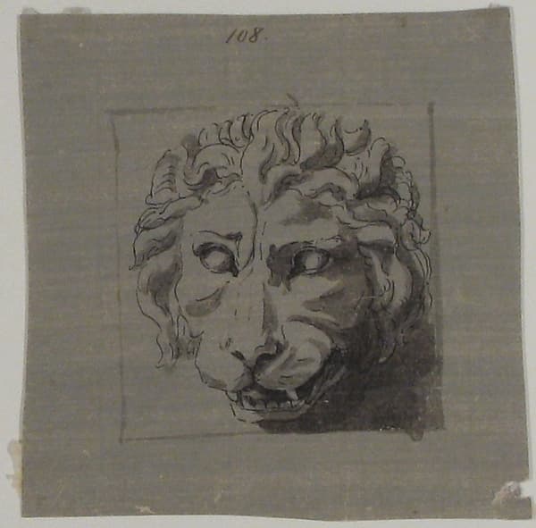 Design for a Lion's Head Relief