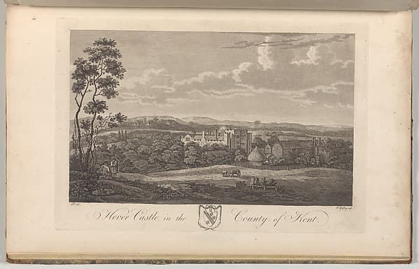 Hever Castle in the County of Kent, from Edward Hasted's, The History and Topographical Survey of the County of Kent, vols. 1-3