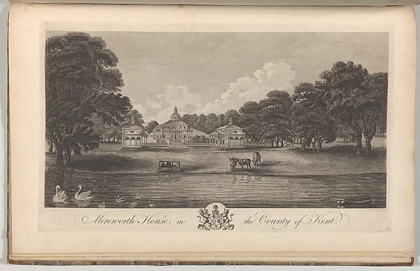 Nash Court in Boughton, in the County of Kent, from Edward Hasted's, The History and Topographical Survey of the County of Kent, vols. 1-3