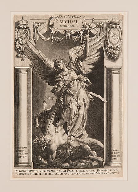 The Archangel Michael Defeating Satan, in a Niche