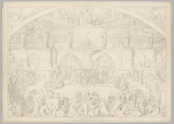 Preparatory Drawing for a Print Series on the History of Germany (Die Geschichte des deutschen Volkes in fünfzehn Bildern)