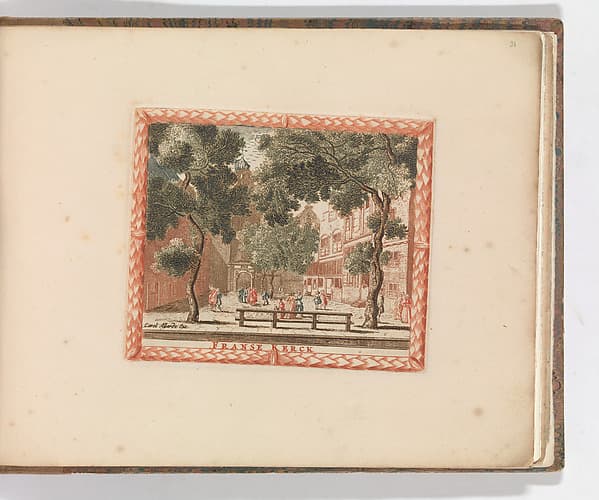 'Franse Kerck', in: Tooneel Der Voornaamste Nederlands Huizen, En Lust Hoven, Naar T Leven Afgebeeld