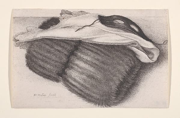 Muff, Handkerchief, and Mask