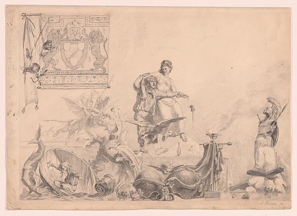 Recto: Phantasie und Künstler (Imagination and the Artist); Verso: Studie zu Phantasie und Künstler (Study for Imagination and the Artists)