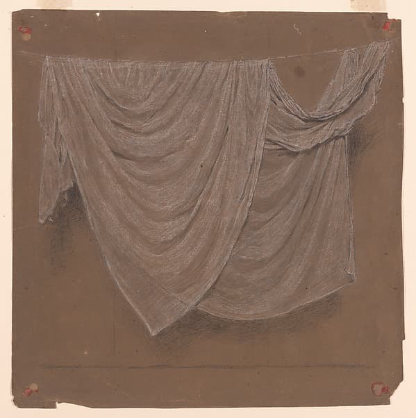 Drapery Study for "Battledore" (recto); Two Women (verso)