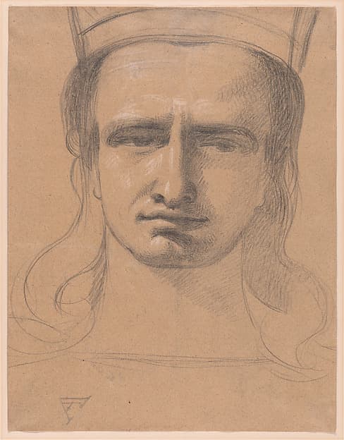 Head of Solomon (recto); Classical Head (verso)