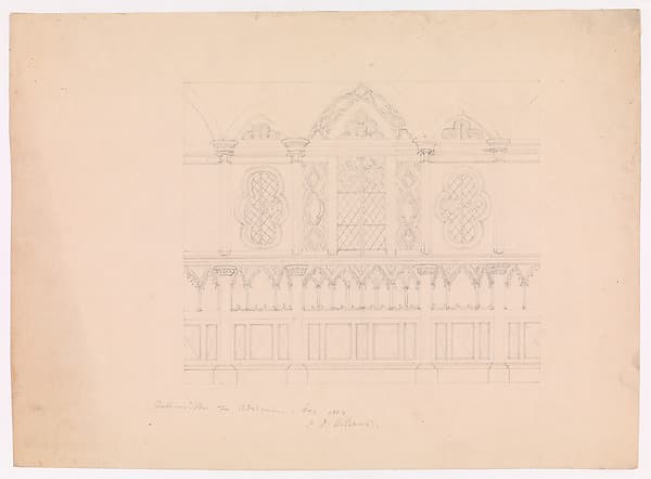 Design for a Side Chapel in the Gothic Style, for Adelmorn the Outlaw
