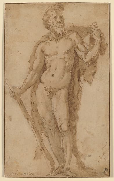 Hercules, Standing with a Club
