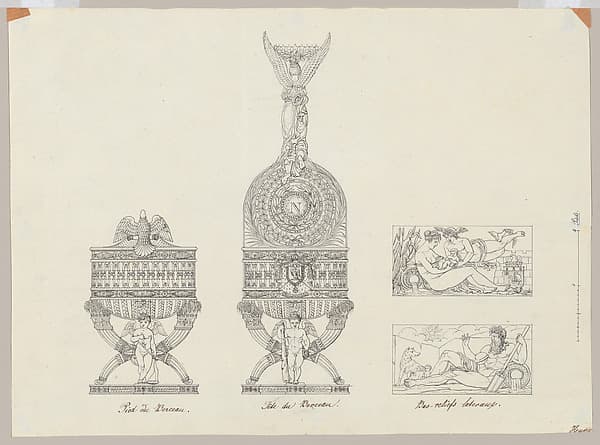 Elevations and Bas-reliefs of The Cradle of His Majesty the King of Rome
