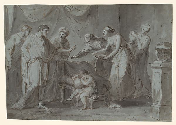 Servius Tullius When a Child, Asleep in the Apartment of King Tarquinius Priscus