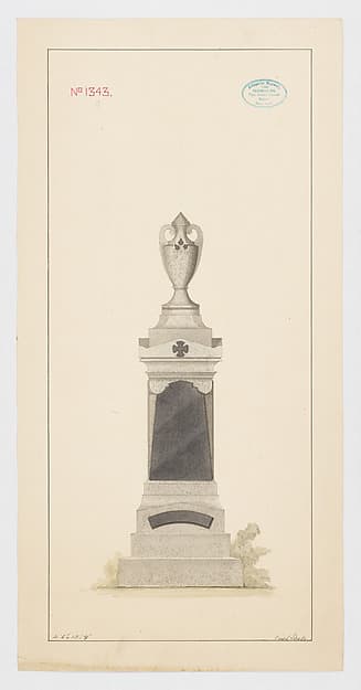 Grave Monument with Vase, No. 1343