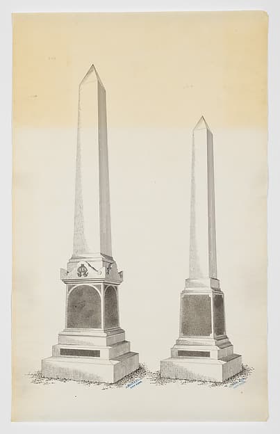 Two Obelisk Grave Monuments, Nos. 946, 1319