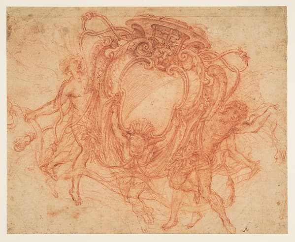 Design for the Coat of Arms of a Cardinal with three Angels