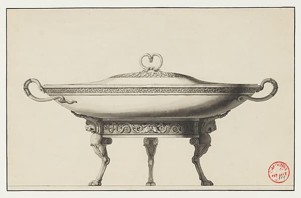 Design for a Covered Footed Serving Dish