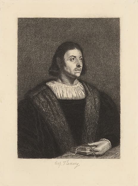 Jean Boccace, frontispiece from "The Decameron"