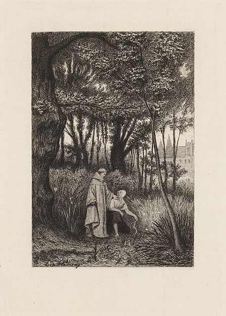 Le Péché Partagé, plate 1 from "The Decameron"
