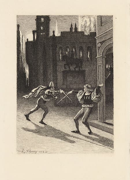 La Rouerie de Dame Simone, plate 7 from "The Decameron"