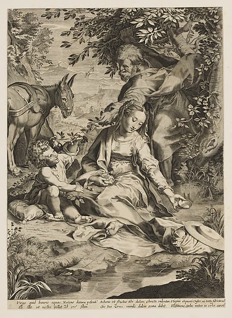 The Holy Family with the infant Saint John the Baptist, after Barocci