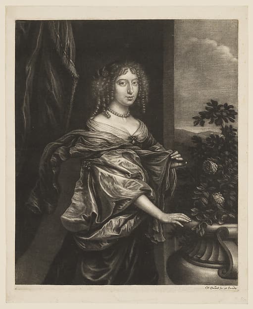 Portrait of a Woman Near a Rose-Bush