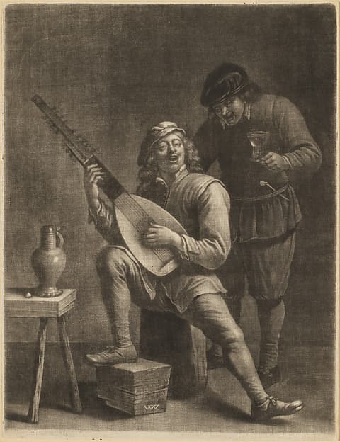 Lute-Player and a Standing Man