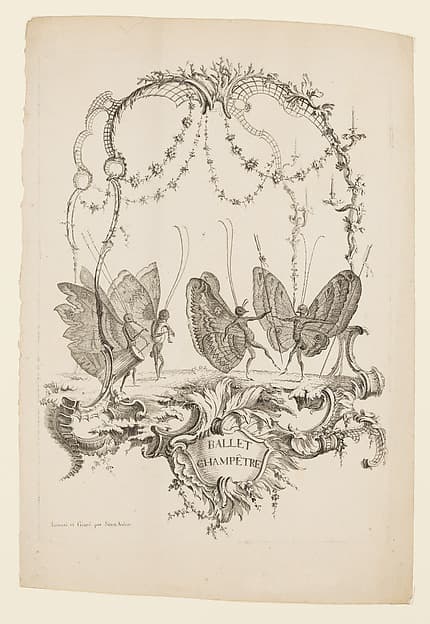 Country Ballet (Ballet Champêtre), from Essai de Papilloneries Humaines par Saint Aubin