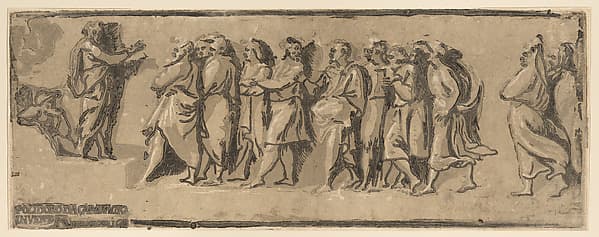 Saint Peter preaching to the Apostles
