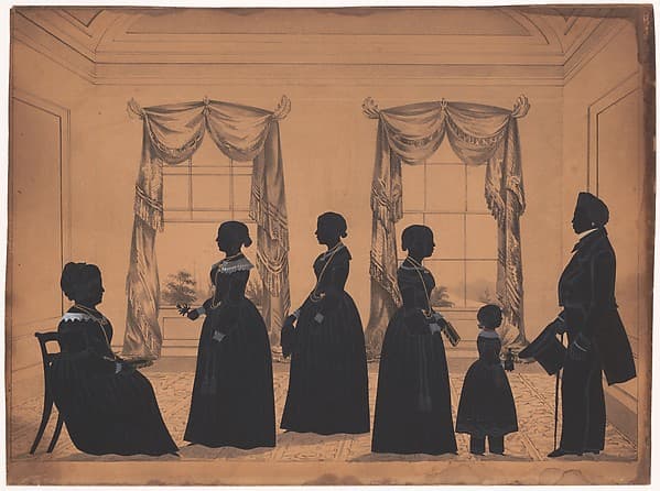 Thomas Williams, the Town Crier of New Bedford with Wife and Daughter