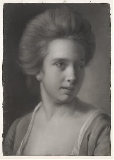 Portrait of a Woman, Her Head Turned to the Right, Wearing an Earring