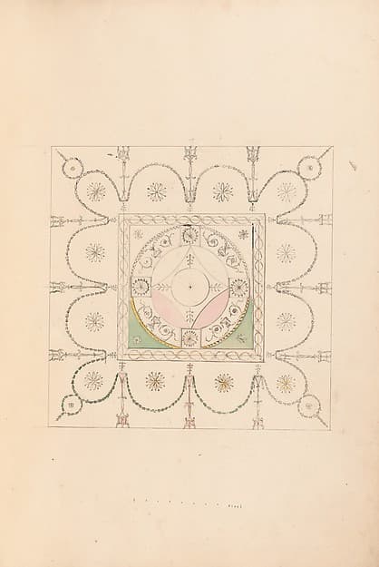Design for the Ceiling of a Bedchamber at Goodwood House, Sussex
