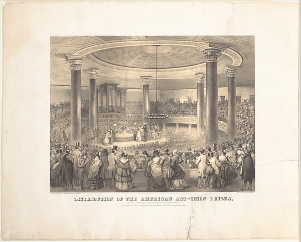 Distribution of the American Art Union Prizes, at the Tabernacle, Broadway, December 24, 1847