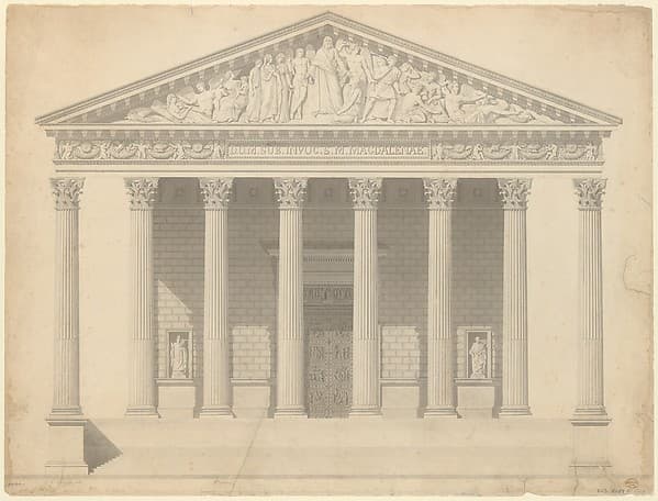 Façade of the Madeleine, Paris
