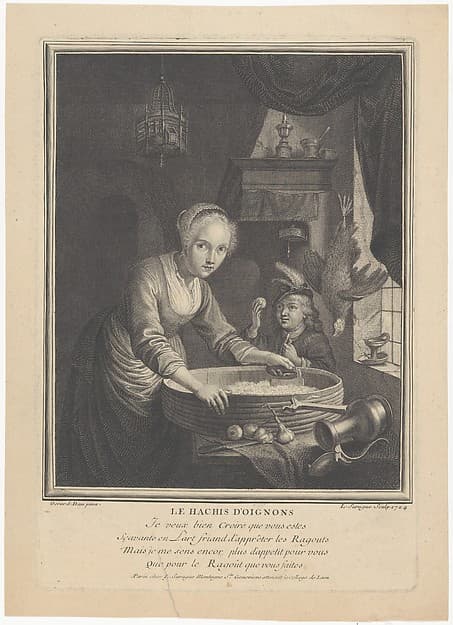 Young Woman Chopping Onions