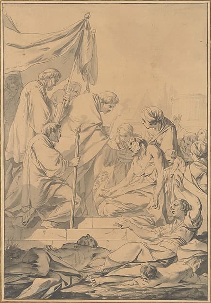 St. Charles Borromeo Distributing Communion to the Victims of the Plague in Milan