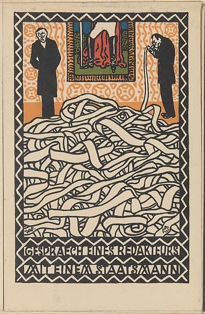 Gespräch eines Redakheurs mit einem Staatsmann (Editor's Conversation with a Statesman)