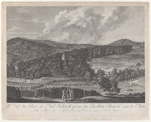 IIde Vue du Parc de Neu-Waldeck prise du Pavillon Chinois vers le Midi, from Views of the Park and Gardens of Marshal Count de Lacy at Neu-waldegg