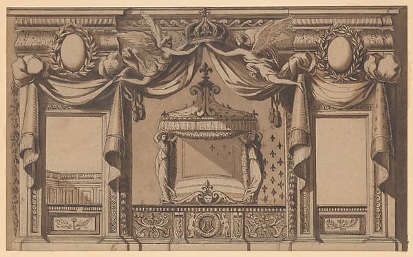 Elevation of a Royal Bedroom