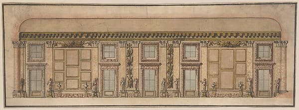 Elevation of the Gallery in the Palazzo Doria-Pamphilj, Rome
