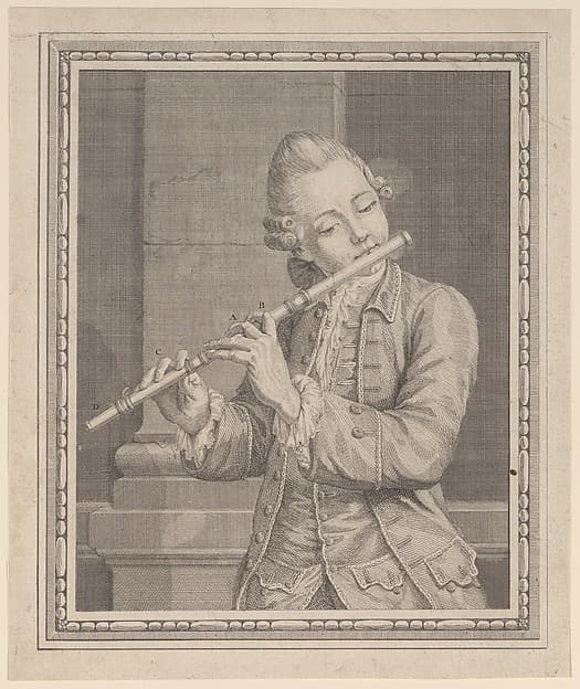 Player of a transverse flute