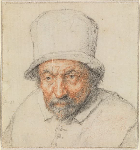 Head of a Bearded Man in a Hat