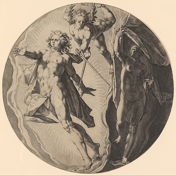 The First Day (Dies I): The Separation of Darkness and Light, plate 1 from The Creation of the World, a series of seven plates