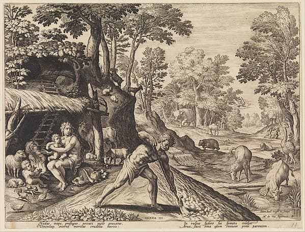 Adam at Work after the Fall from The Story of the First Men