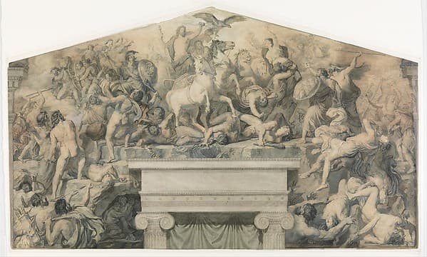 Design for a Mural with the Battle between the Gods of Olympus and the Giants